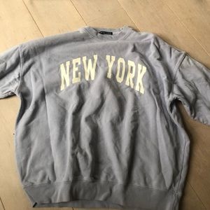 brandy melville new york sweatshirt oversized